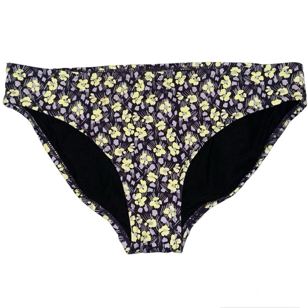 NEW Calme‎ Johnny Was Hipster Bikini Bottom Size Small CLR Purple/Lavender/Lime